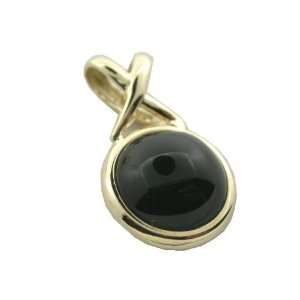  Onyx Balanced Sphere Pendant, 14k Gold Jewelry