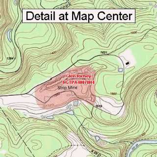  USGS Topographic Quadrangle Map   Glen Richey 