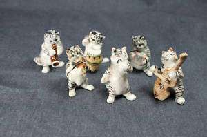 Miniature Porcelain Animal Cat Band #406  