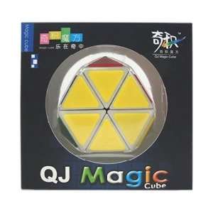  QJ Hexagon Tetraminx Speed Cube White Toys & Games