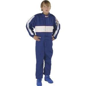 Force 4380CMDBU GF 505 Blue Child Medium Triple Layer Racing Suit 