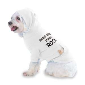  English Cocker Spaniels Rock Hooded (Hoody) T Shirt with 