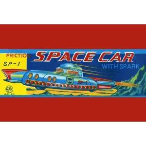  SP1 Friction Space Car 1950 12 x 18 Poster
