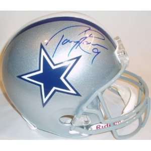  Tony Romo Autographed Helmet   Replica