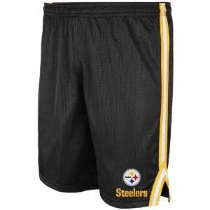   Steelers Black Rookie II Mesh Shorts (XXXX Large)