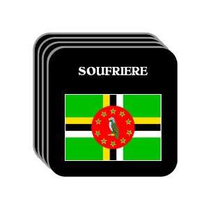  Dominica   SOUFRIERE Set of 4 Mini Mousepad Coasters 