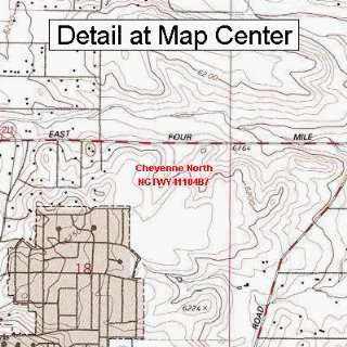   Map   Cheyenne North, Wyoming (Folded/Waterproof)
