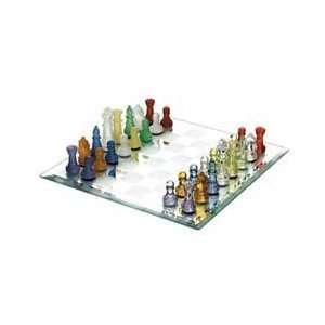  CHH Imports 12 Inch Tinted Glass Chess Set Toys & Games