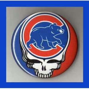  Chicago Cubs Grateful Dead Cubbie 2.25 Inch Button 