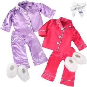  3 Item Bundle Sophias Doll Clothes 2 Sets of Doll Pajamas 