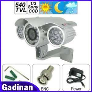 com by dhl540tvl 1/3 sony ccd 8mm lens waterproof cctv camera support 