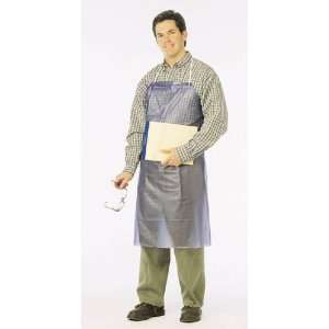 Ansell 6mil Vinyl Aprons with Sewn or Unfinished Edges, Sewn Edges 