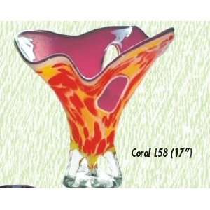  Coral Vase Hand Blown Modern Glass Vase