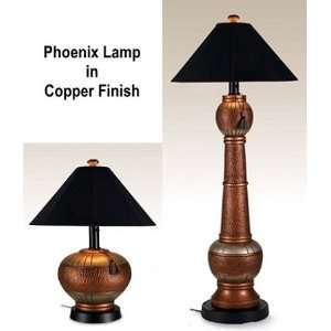  Phoenix Floor or Table Lamp Bronze or Copper w/Sunbrella 