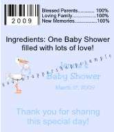 BABY SHOWER Chap Stick Lip Balm Tube Favors Labels FUN  
