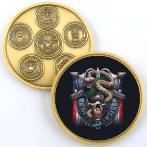  ARMY SPECIAL FORCES GREEN BERET CHALLENGE COIN YP667 