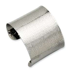    Chisel Stainless Steel Textured Cuff Bangle Chisel Jewelry
