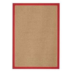  Capel Coconut Grove Red and Tan 575 Casual 5 x 7 Area 