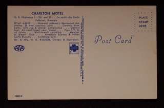 1960s Charlton Motel Billboard Rigdon Folkston GA PC  