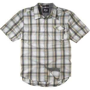  Fox Racing Youth Solicit Woven Shirt   Youth Medium/White 