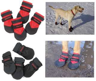   DURABLE Dog Boots Water Resistant Booties for Snow Ice Mud Wood Floor
