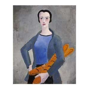  Girl With Bread by Christopher Wood. size 28 inches width 