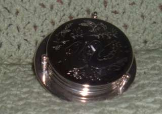 ELEGANCE~~SILVER PLATED COASTERS (6)  