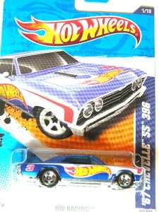 Hot Wheels 2011 HW Racing #151 67 Chevelle SS Blue 396  