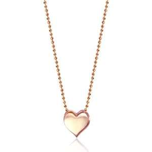    Alex Woo Little Vegas 14k Rose Gold Heart Pendant Jewelry