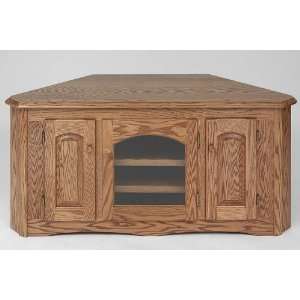  #2898 Solid Wood TV Stand Country Oak Plasma LCD Corner 