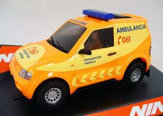 Ninco 50512 Mitsubishi Pajero Ambulance Slot Car 1/32  