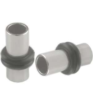 4G 4 gauge 5mm   316L Surgical Stainless Steel Flesh Tunnels Ear Plugs 