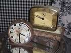 LOT2 Old Chippy,Rusty GILBERT & WETCLOX Alarm Clock Shabby,F​rench 