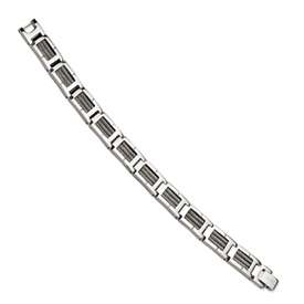 New Chisel® Stainless Steel, Cable Man 8.25 Bracelet  