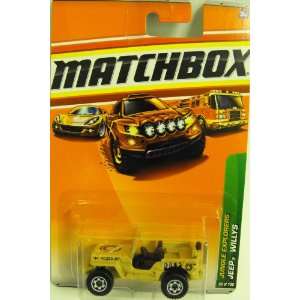   MatchBox 2010 Cars   Jungle Explorers   Tan Jeep Willys Toys & Games