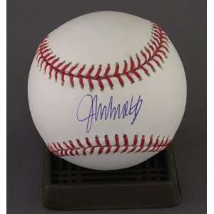  John Smoltz Signed Ball   Autographed Baseballs Sports 