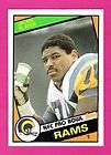 1984 TOPPS JACKIE SLATER L A RAMS CARD 286 21 CARD LOT  