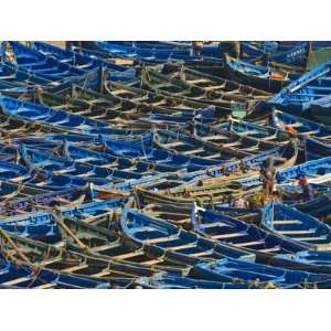 Fishing Boats in the Coastal City of Essaouira, Morocco, North Africa 