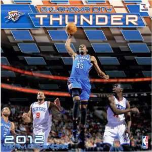  Oklahoma City Thunder 2012 Wall Calendar 12 X 12 Office 