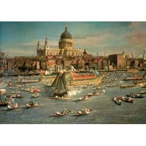 London, The Thames with View of the City of St Pauls Cathedral 250 