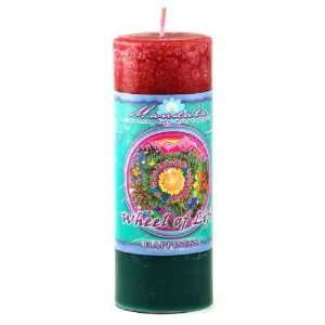  Happiness Mandala Pillar candle 