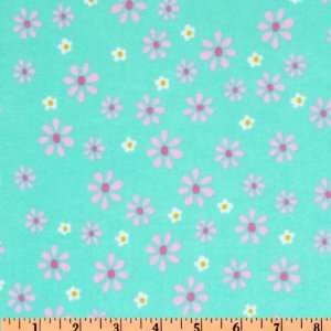   and Me Flannel Daisy Aqua Fabric By The Yard Arts, Crafts & Sewing