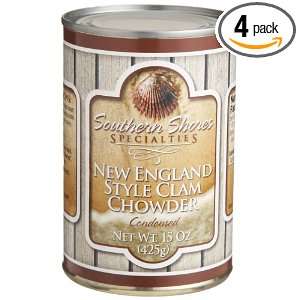   Specialties New England Style Clam Chowder, 15 Ounce Tins (Pack of 4