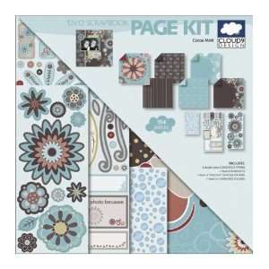   Cloud 9 Cocoa Mint 12 Inch by 12 Inch Scrapbook Page Kit Arts, Crafts