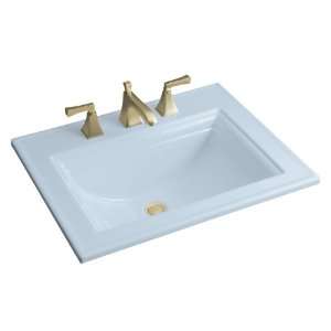   Self Rimming Lavatory with Stately Design and 4 Centers, Skylight