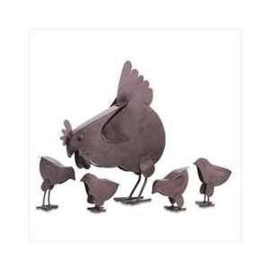  Hen With Chicks Sculpture