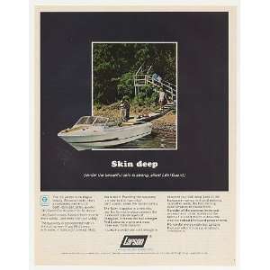   Larson Runabout Boat Life/Guard Construction Print Ad