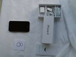 Apple iPhone 4 16GB Black  Great NEW HEADPHONE NIB Box AS 4S 