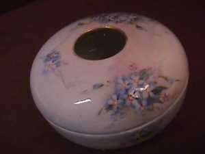 SILESIA CHINA HAIR RECEIVER HAND PAINTED artist SIGNED  