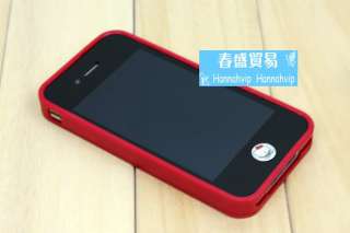 NEW Red Silicon TPU Case Cover Skin Bag Accessory for Apple Iphone 4 